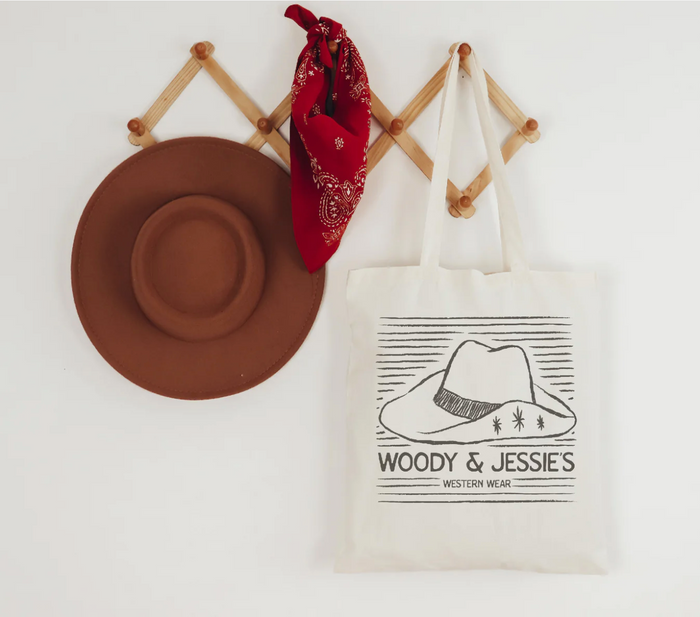 Woody & Jessie's Western Wear Canvas Tote Bag