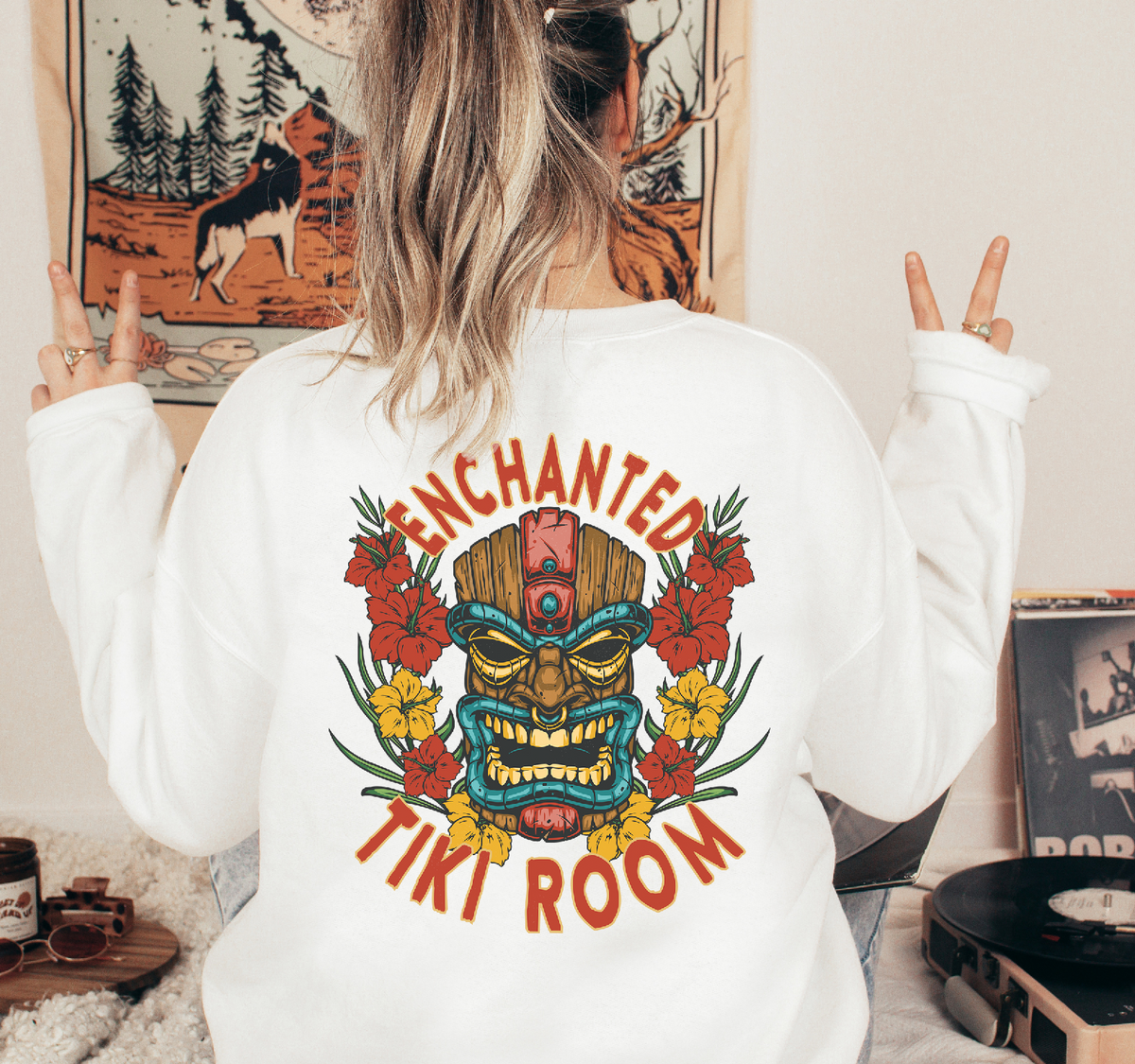 Enchanted Tiki Room Gildan Unisex Heavy Blend™ Crewneck Sweatshirt
