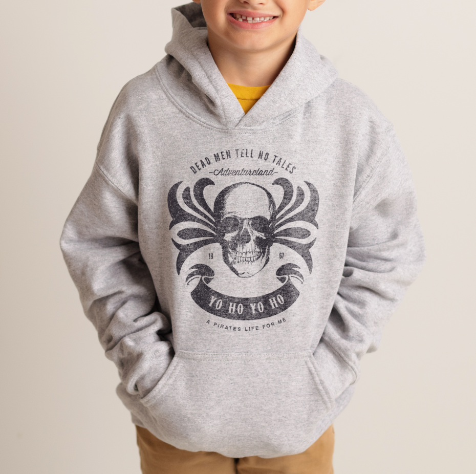 Dead Men Tell No Tales Gildan Youth Heavy Blend Hooded Sweatshirt