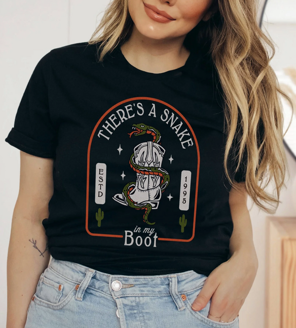There's A Snake In My Boot Bella Canvas Unisex Jersey Short Sleeve Tee
