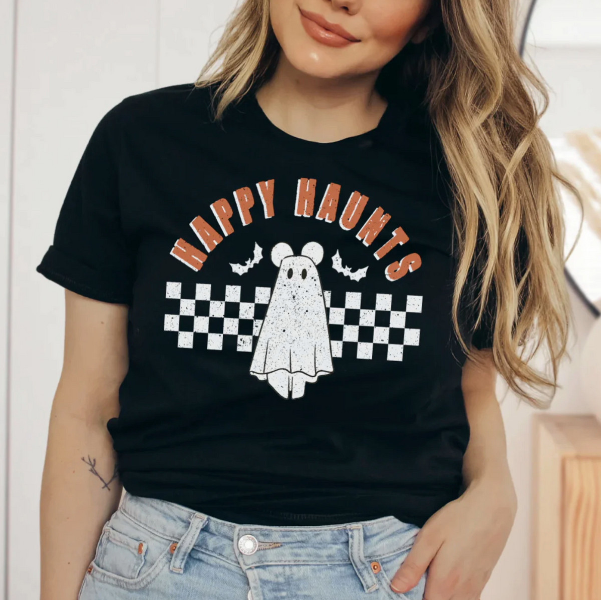 Happy Haunts Bella Canvas Unisex Jersey Short Sleeve Tee