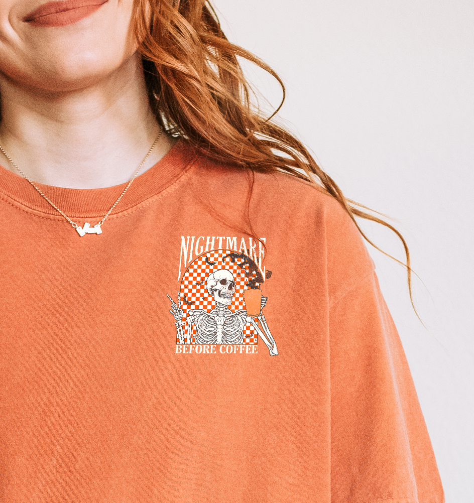 Nightmare Before Coffee Comfort Colors Unisex Garment-Dyed T-shirt