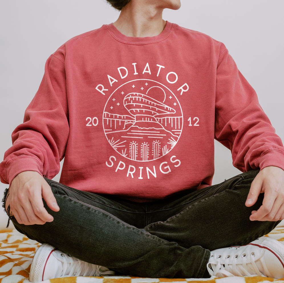 Radiator Springs Comfort Colors Unisex Garment-Dyed Sweatshirt
