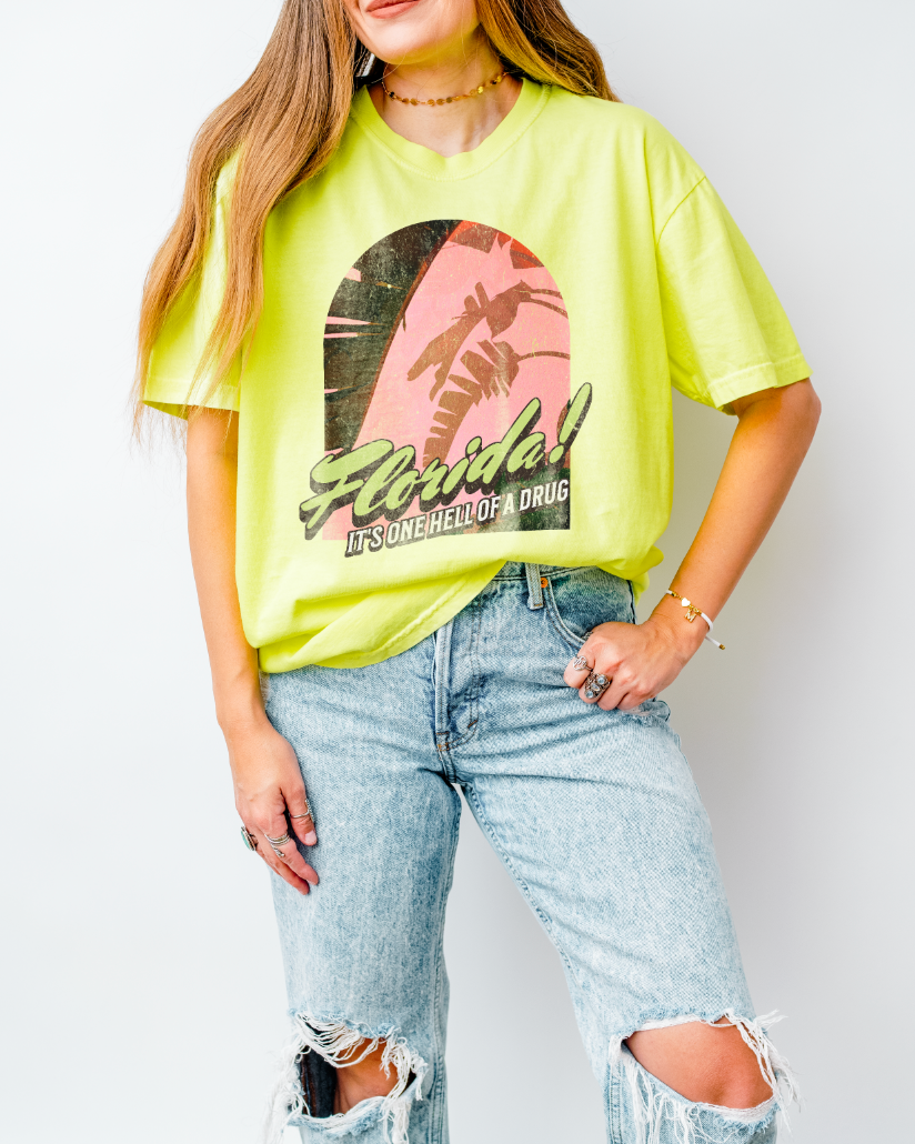 Florida! It's One Hell Of A Drug Comfort Colors Unisex Garment-Dyed T-shirt