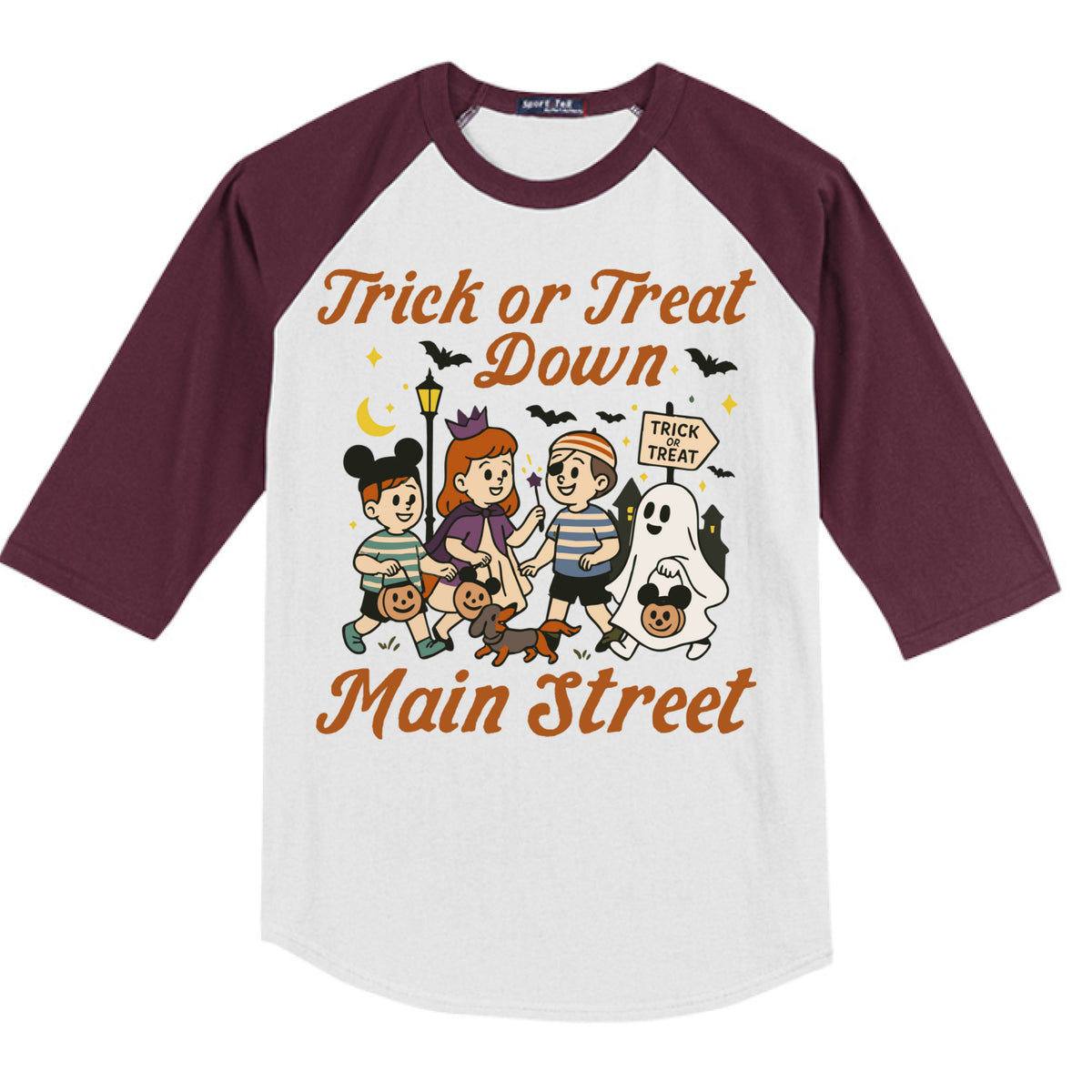 WHITE / MAROON - FRONT