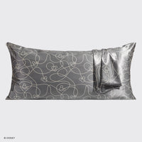 Kitsch & Mickey and Minnie Satin Pillowcase King Mickey Maze