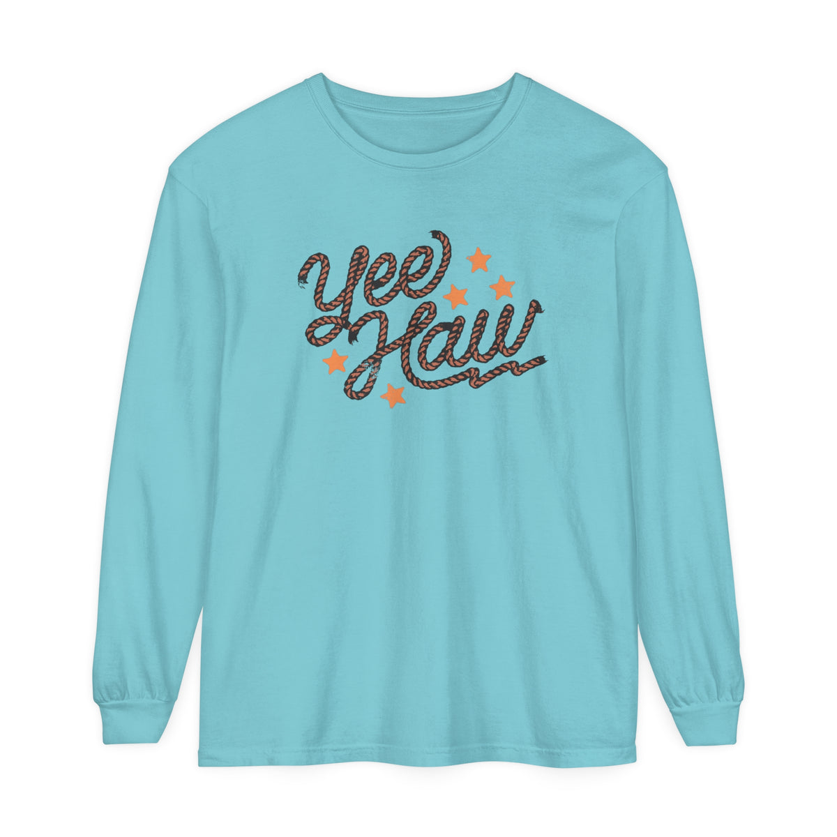 Yee Haw Comfort Colors Unisex Garment-dyed Long Sleeve T-Shirt