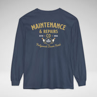 Hollywood Tower Hotel Maintenance & Repairs Comfort Colors Unisex Garment-dyed Long Sleeve T-Shirt