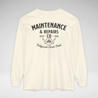 Hollywood Tower Hotel Maintenance & Repairs Comfort Colors Unisex Garment-dyed Long Sleeve T-Shirt