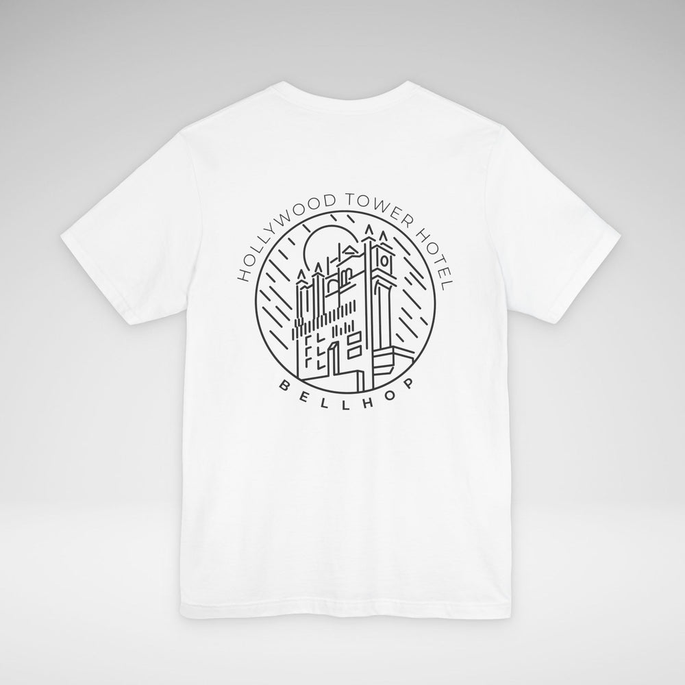Hollywood Tower Hotel Bellhop Bella Canvas Unisex Jersey Short Sleeve Tee