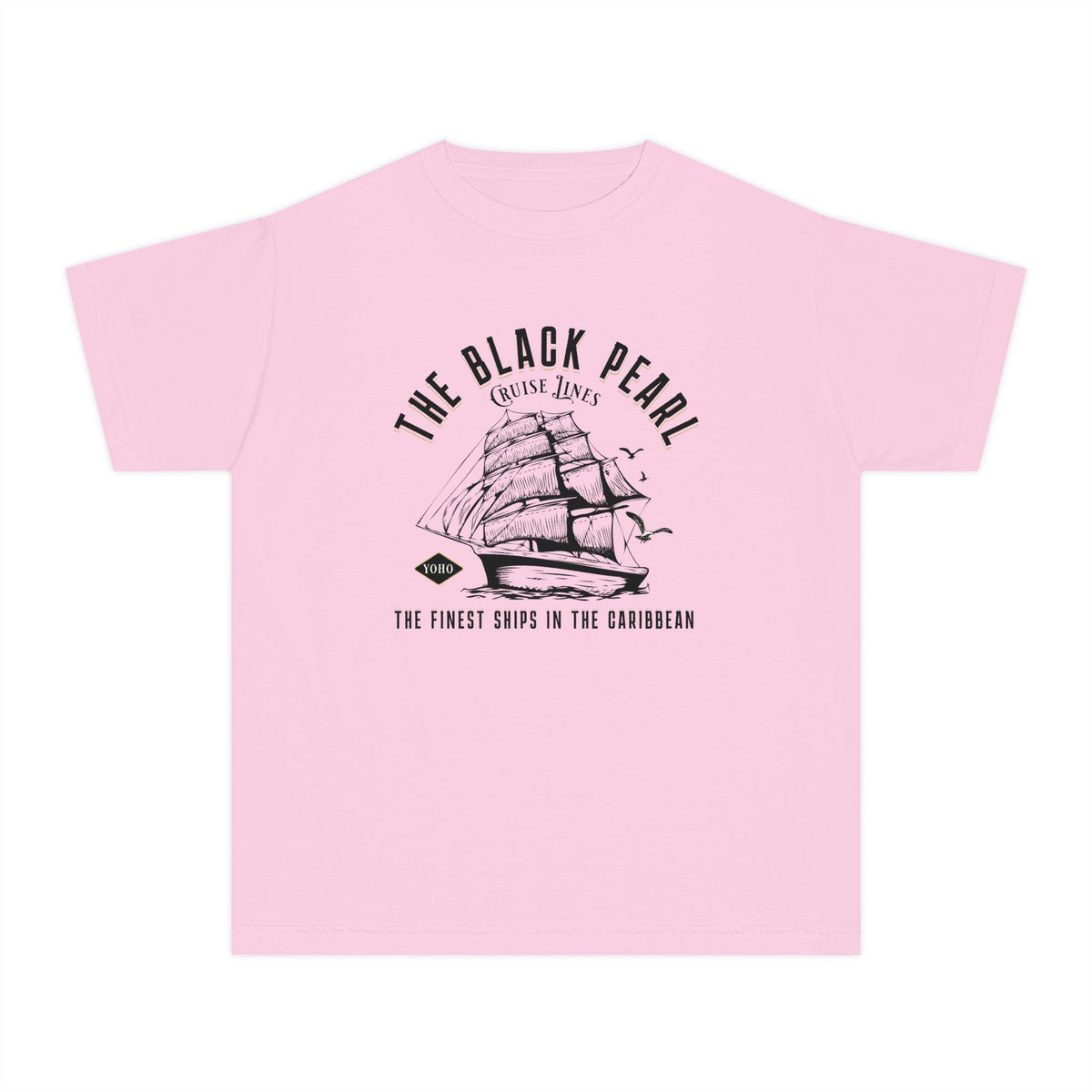 Black Pearl Cruise Lines Comfort Colors Youth Midweight Tee