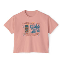 Table For Two Comfort Colors Women's Boxy Tee