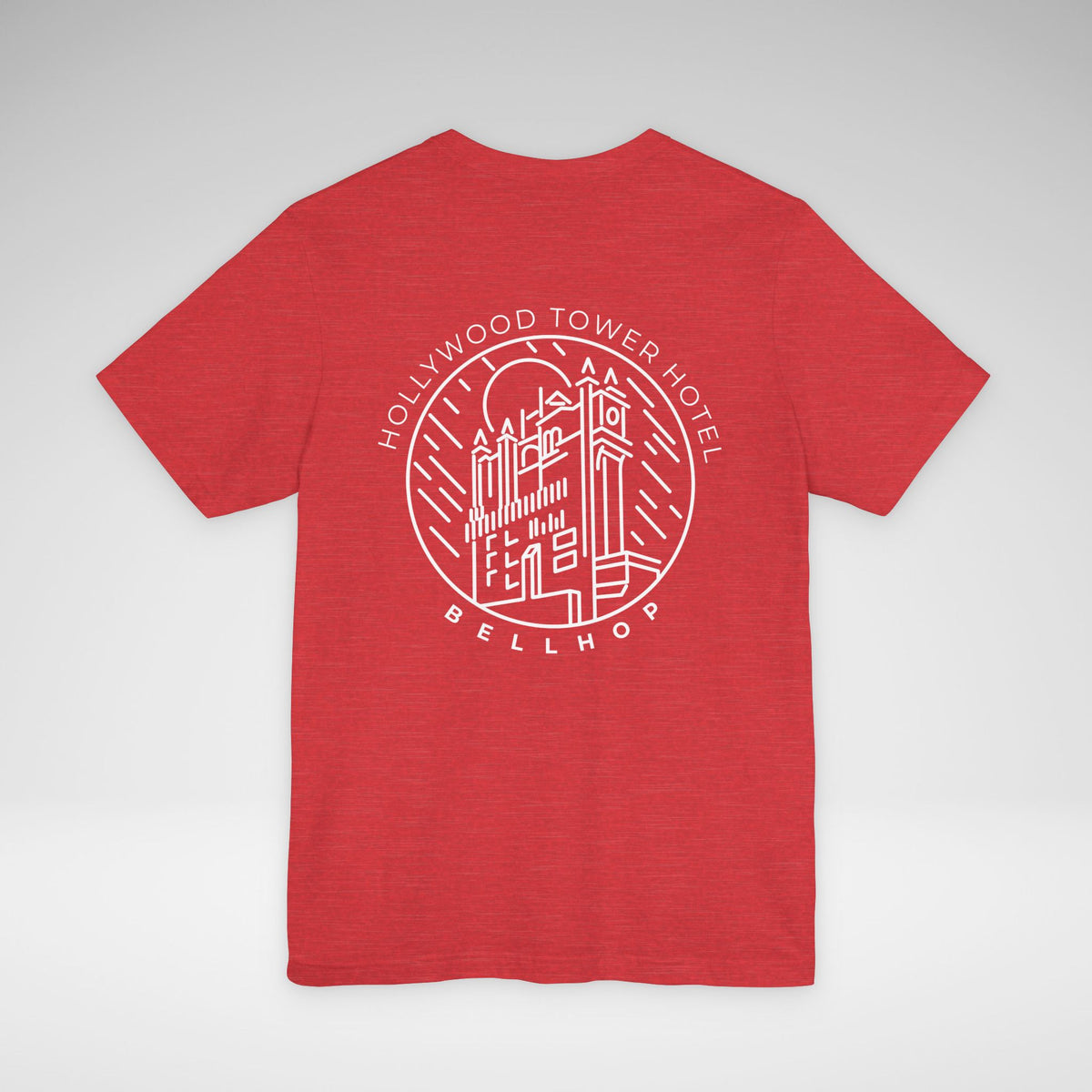 Hollywood Tower Hotel Bellhop Bella Canvas Unisex Jersey Short Sleeve Tee