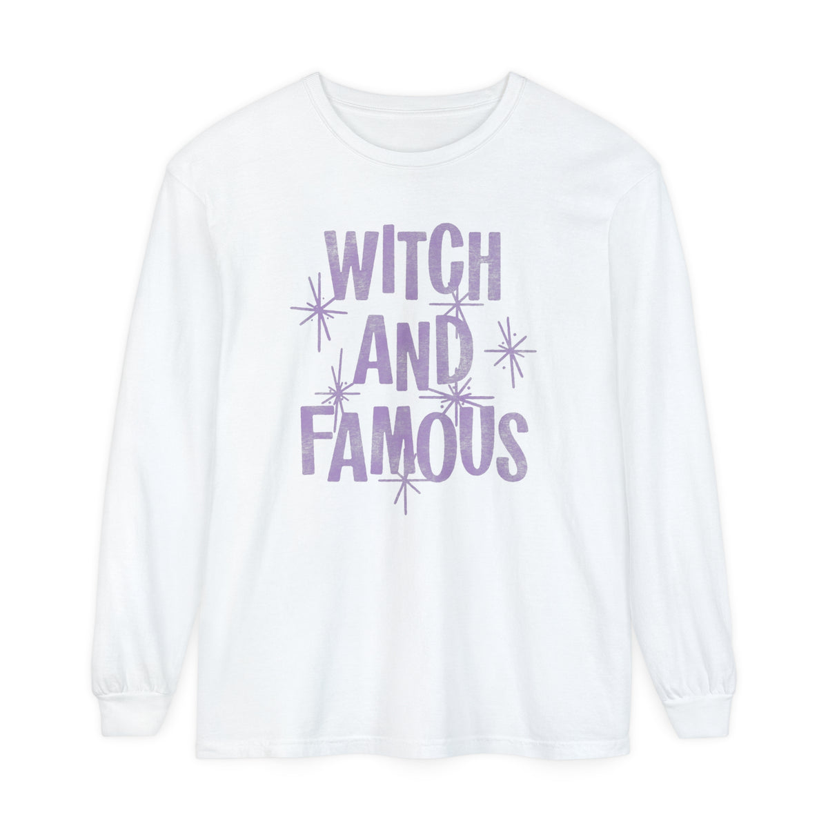 Witch and Famous Comfort Colors Unisex Garment-dyed Long Sleeve T-Shirt