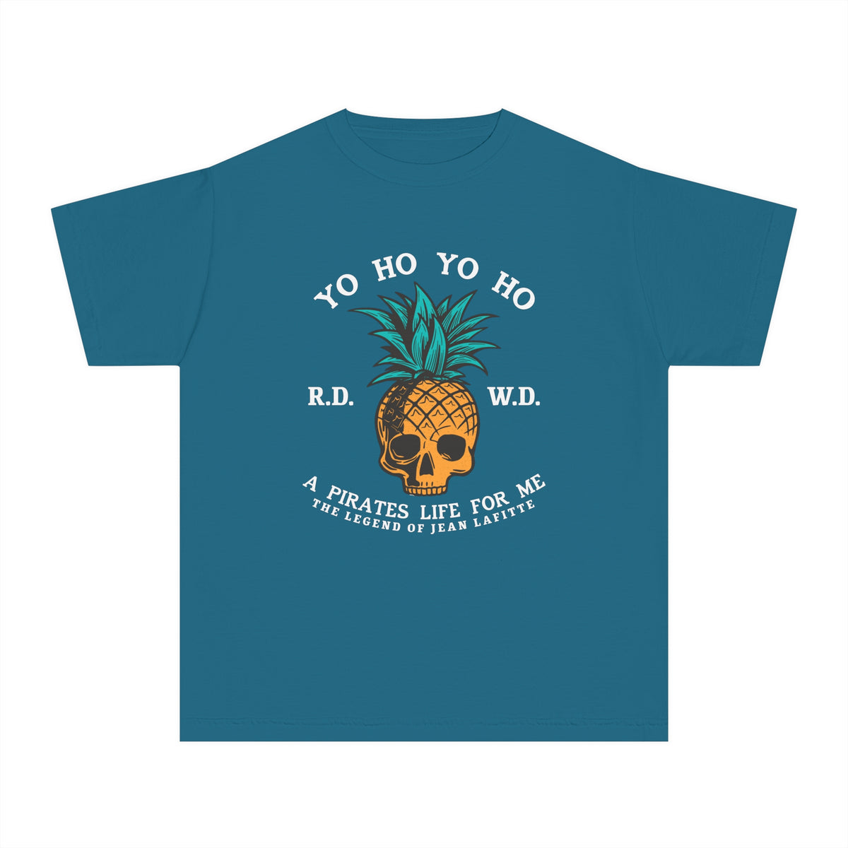 Yo Ho Pirates Life For Me Comfort Colors Youth Midweight Tee