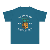 Yo Ho Pirates Life For Me Comfort Colors Youth Midweight Tee