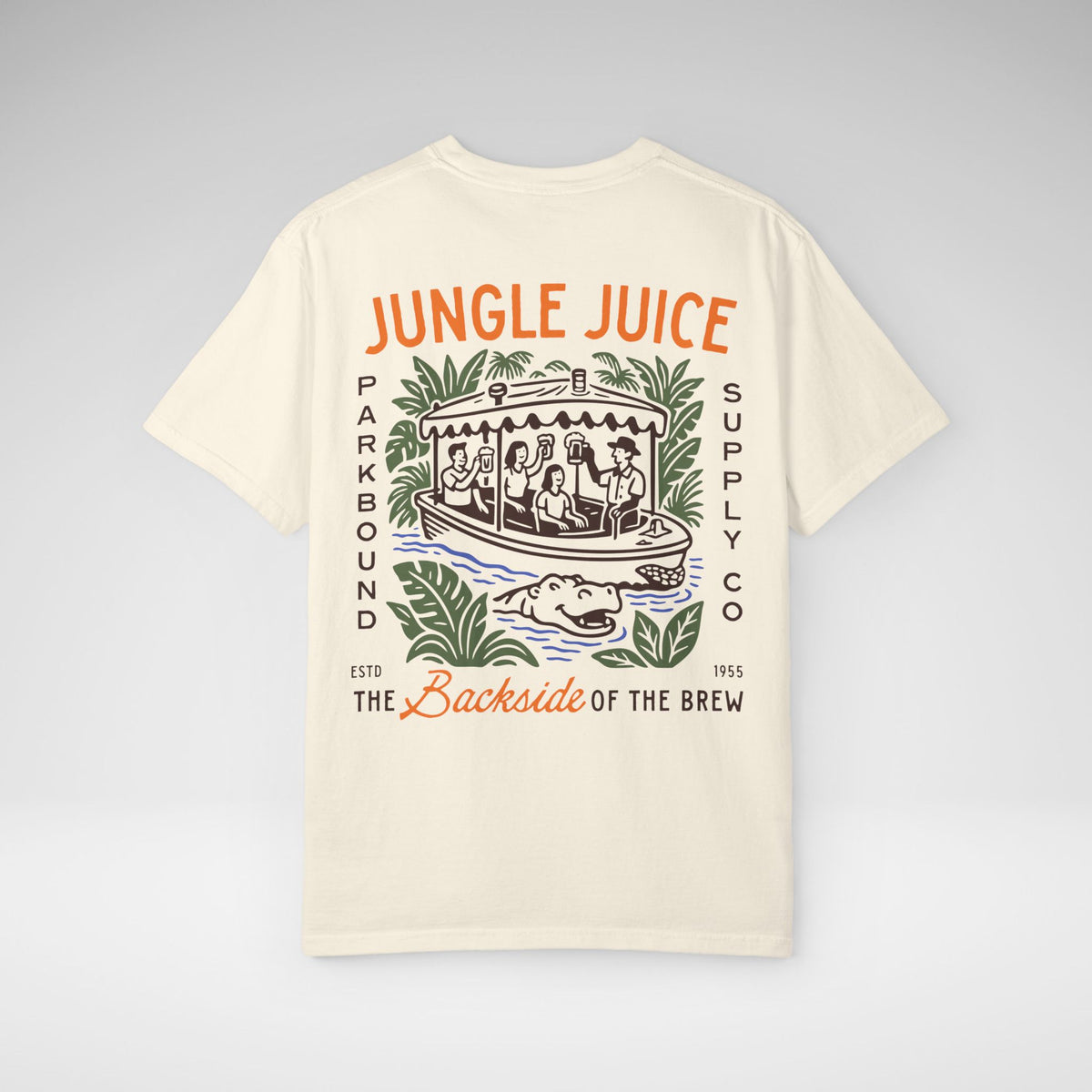 Jungle Juice - The Backside of the Brew Comfort Colors Unisex Garment-Dyed T-shirt