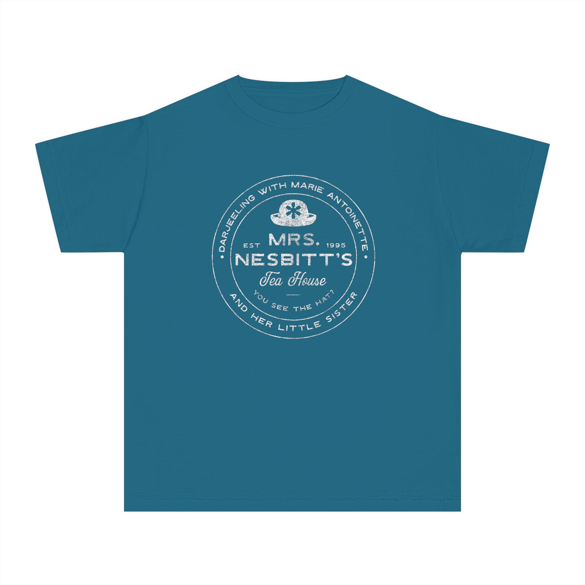 Mrs. Nesbitt’s Tea House Comfort Colors Youth Midweight Tee
