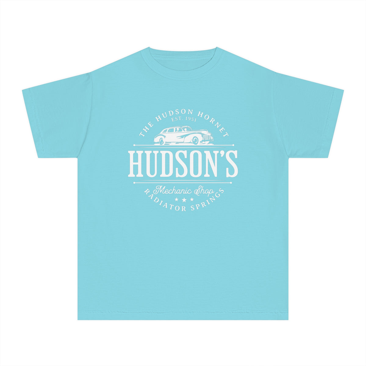 Hudson's Mechanic Shop Comfort Colors Youth Midweight Tee