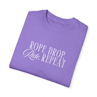 Rope Drop, Ride, Repeat Comfort Colors Unisex Garment-Dyed T-shirt