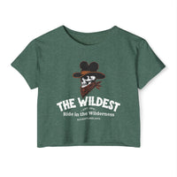 The Wildest Ride in the Wilderness Women's Festival Crop Top