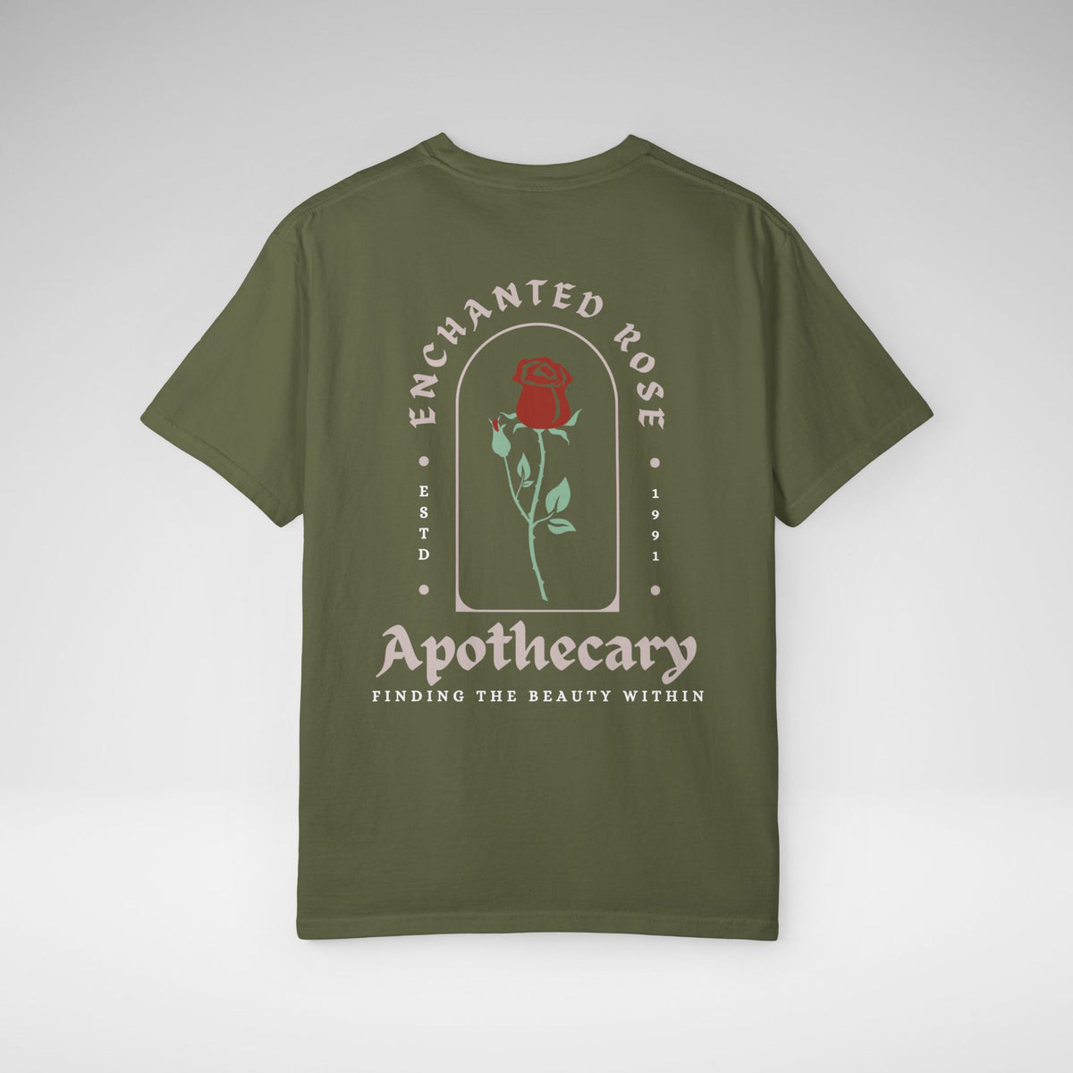 Enchanted Rose Apothecary Room Comfort Colors Unisex Garment-Dyed T-shirt