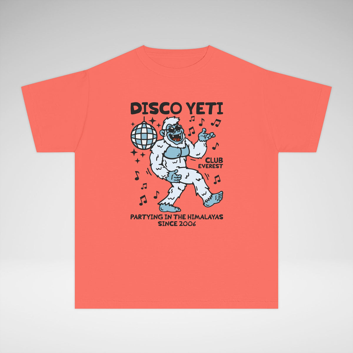 Disco Yeti Comfort Colors Youth Midweight Tee