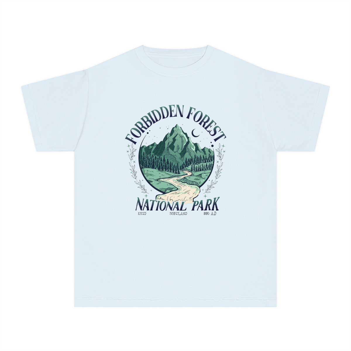 Forbidden Forest National Park Comfort Colors Youth Midweight Tee