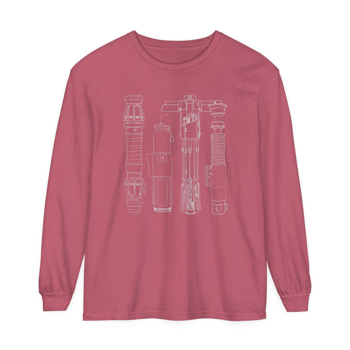Lightsabers Comfort Colors Unisex Garment-dyed Long Sleeve T-Shirt