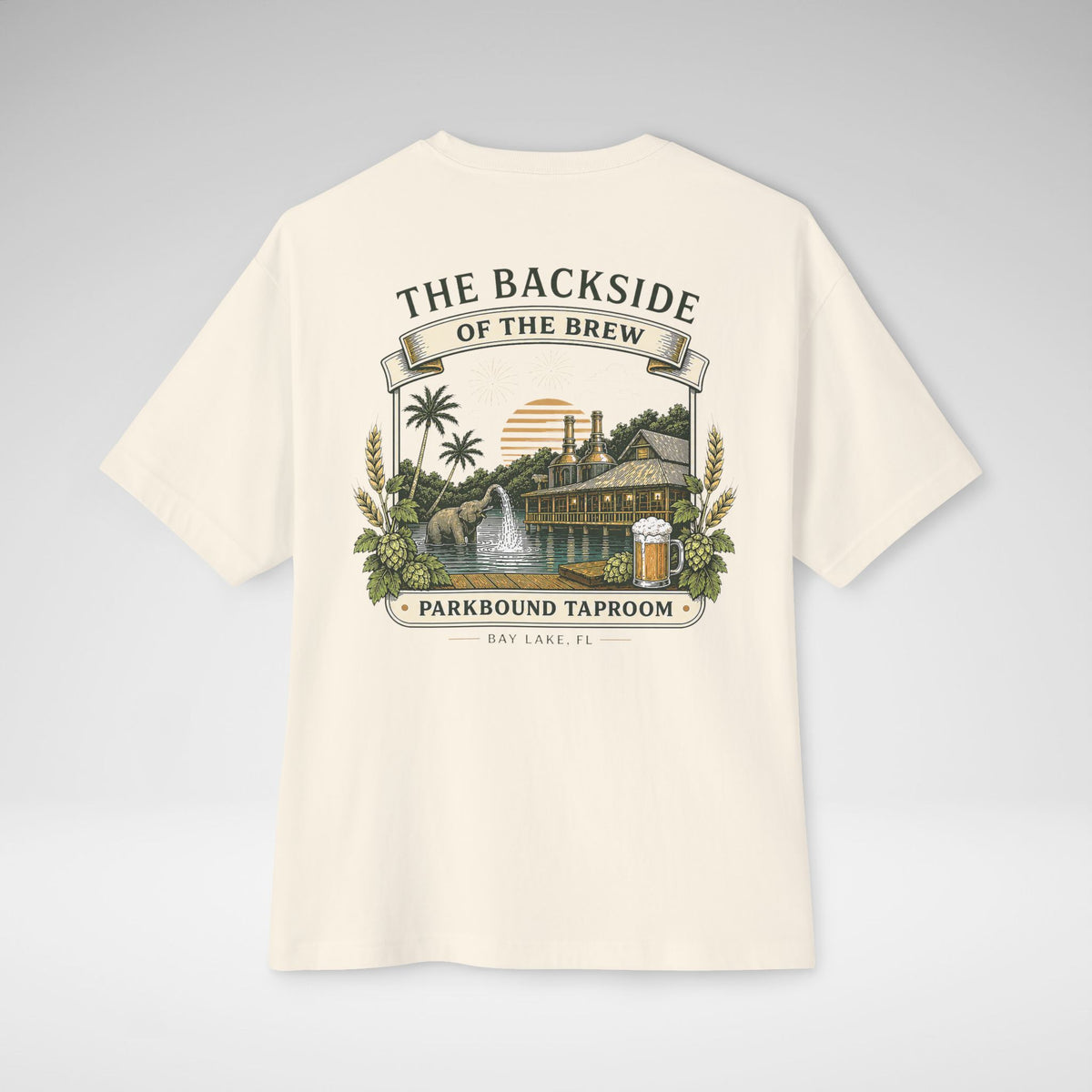 The Backside of the Brew Oversized Tee