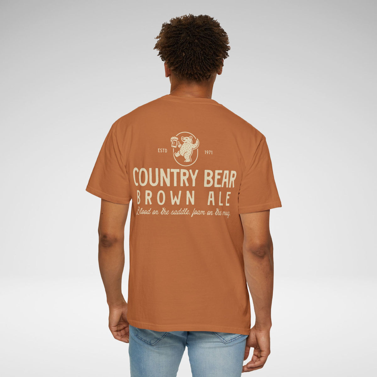 Country Bear Brown Ale Comfort Colors Unisex Garment-Dyed T-shirt