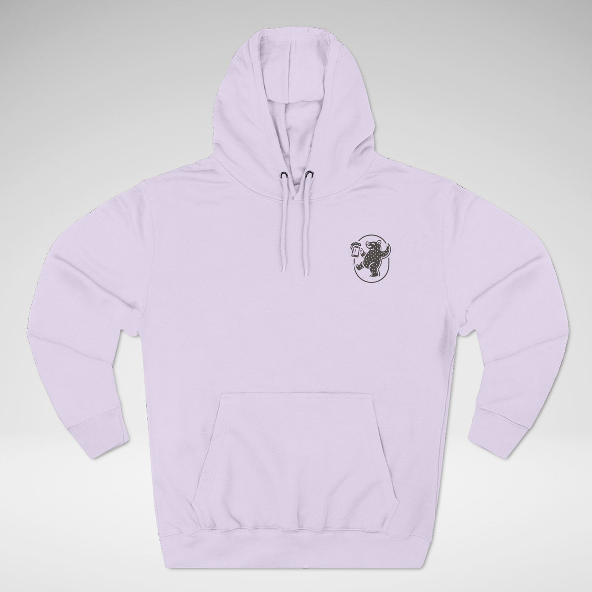 Country Bear Brown Ale Lane Seven Fleece Hoodie