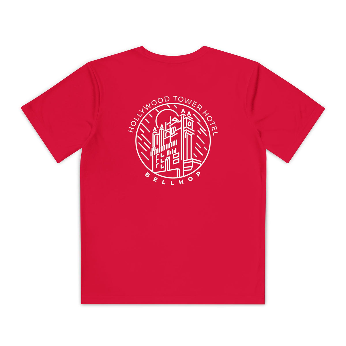 Hollywood Tower Hotel Moisture-Wicking Youth Tee — Disney Parks Ride Shirt