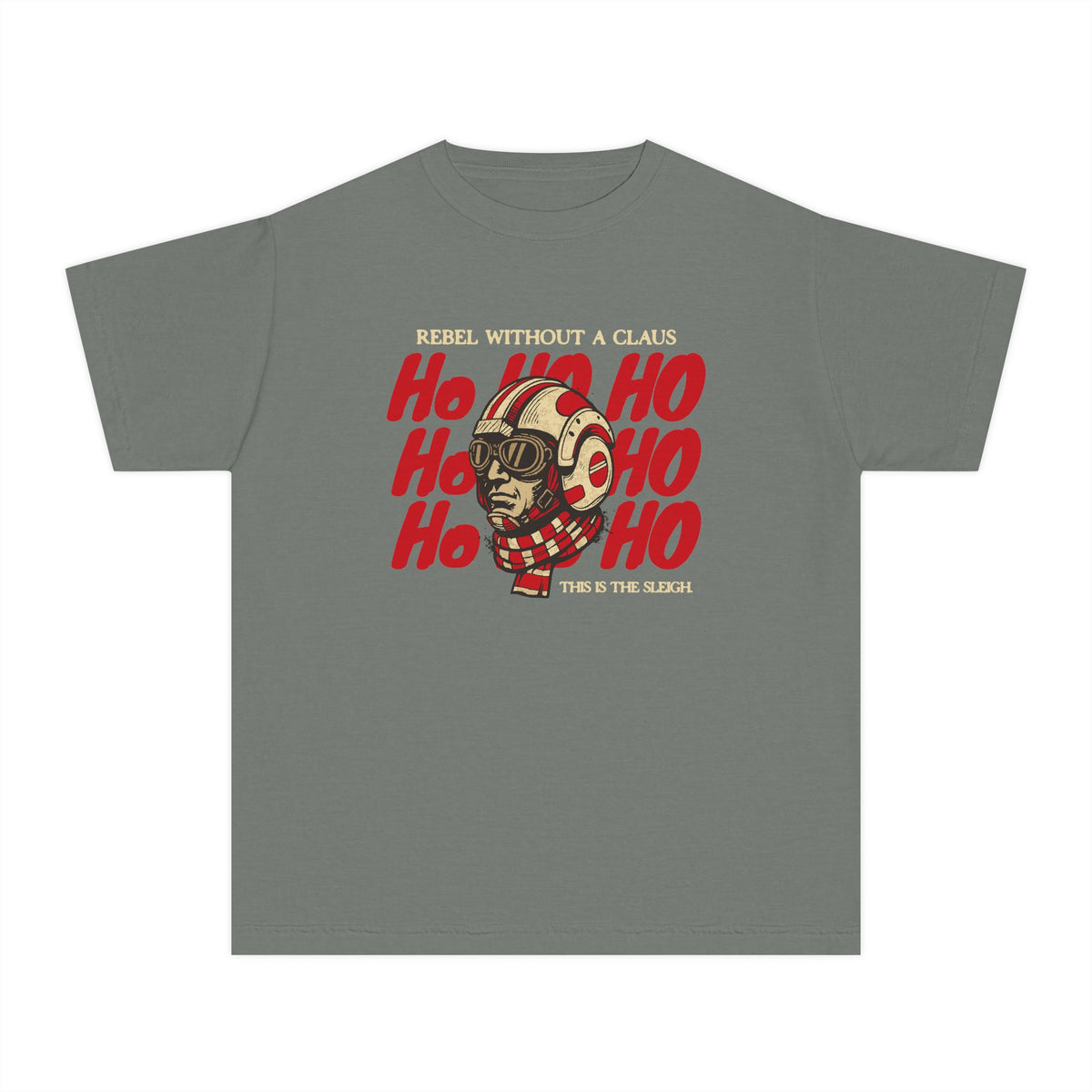 Rebel Without a Claus Comfort Colors Youth Midweight Tee