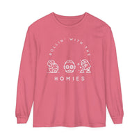 Rollin’ With The Homies Comfort Colors Unisex Garment-dyed Long Sleeve T-Shirt