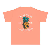 Yo Ho Pirates Life For Me Comfort Colors Youth Midweight Tee