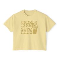 Tropical Serenade Comfort Colors Women's Boxy Tee