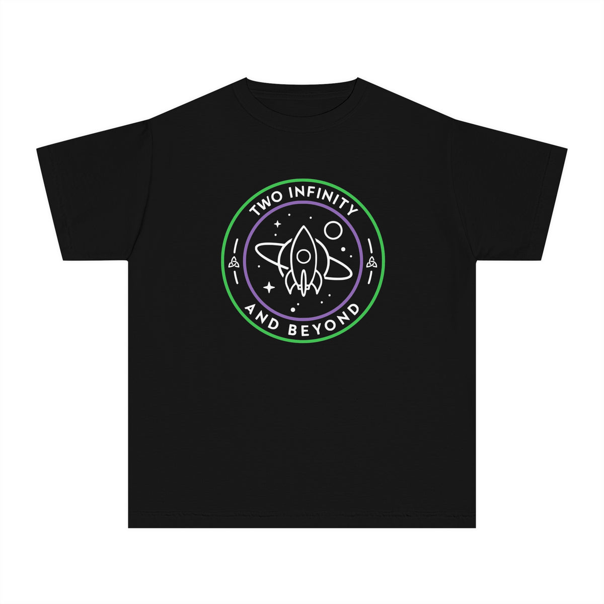 Two Infinity And Beyond Comfort Colors Youth Midweight Tee