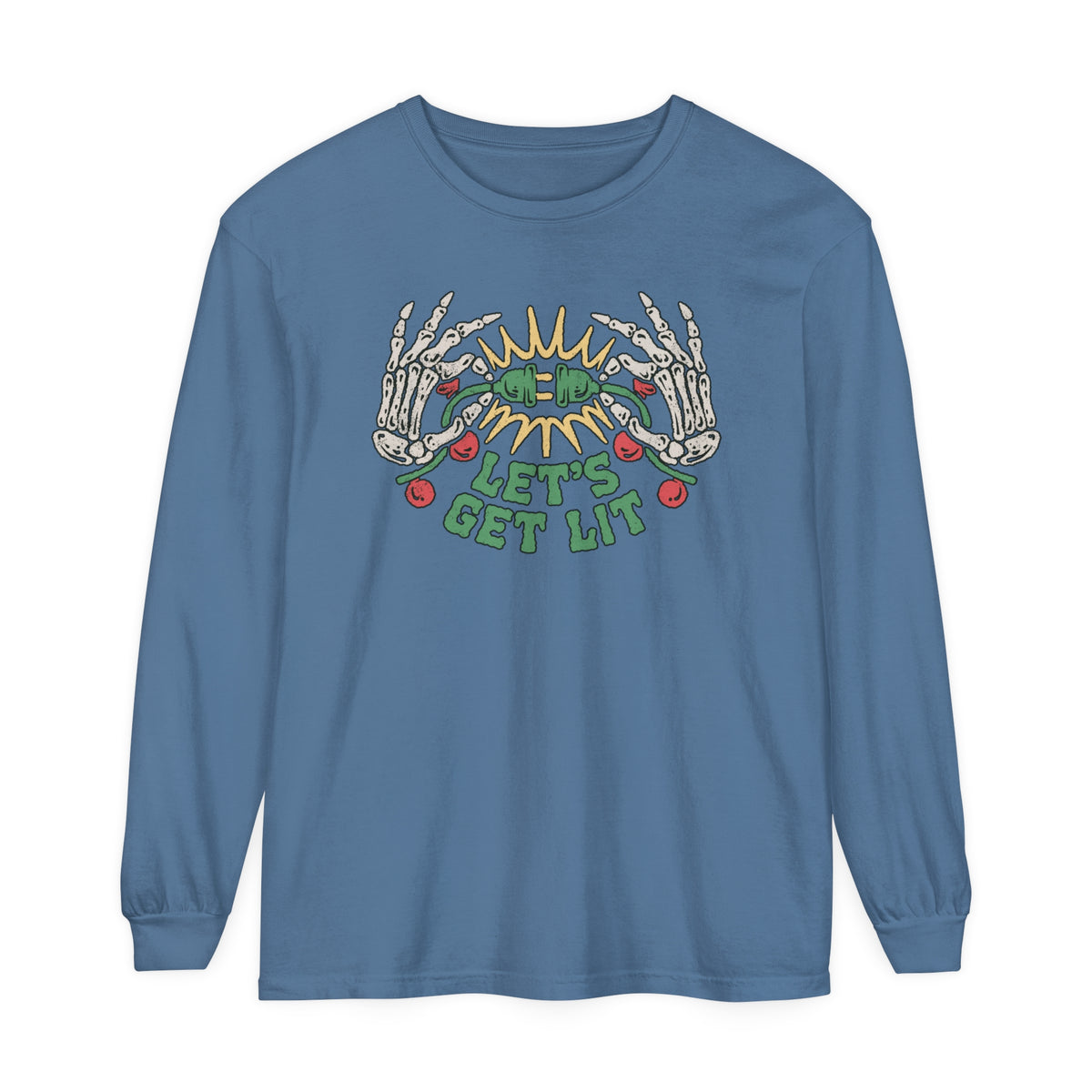 Let's Get Lit Comfort Colors Unisex Garment-dyed Long Sleeve T-Shirt