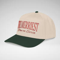 The Merriest Place on Earth Embroidered Christmas Hat