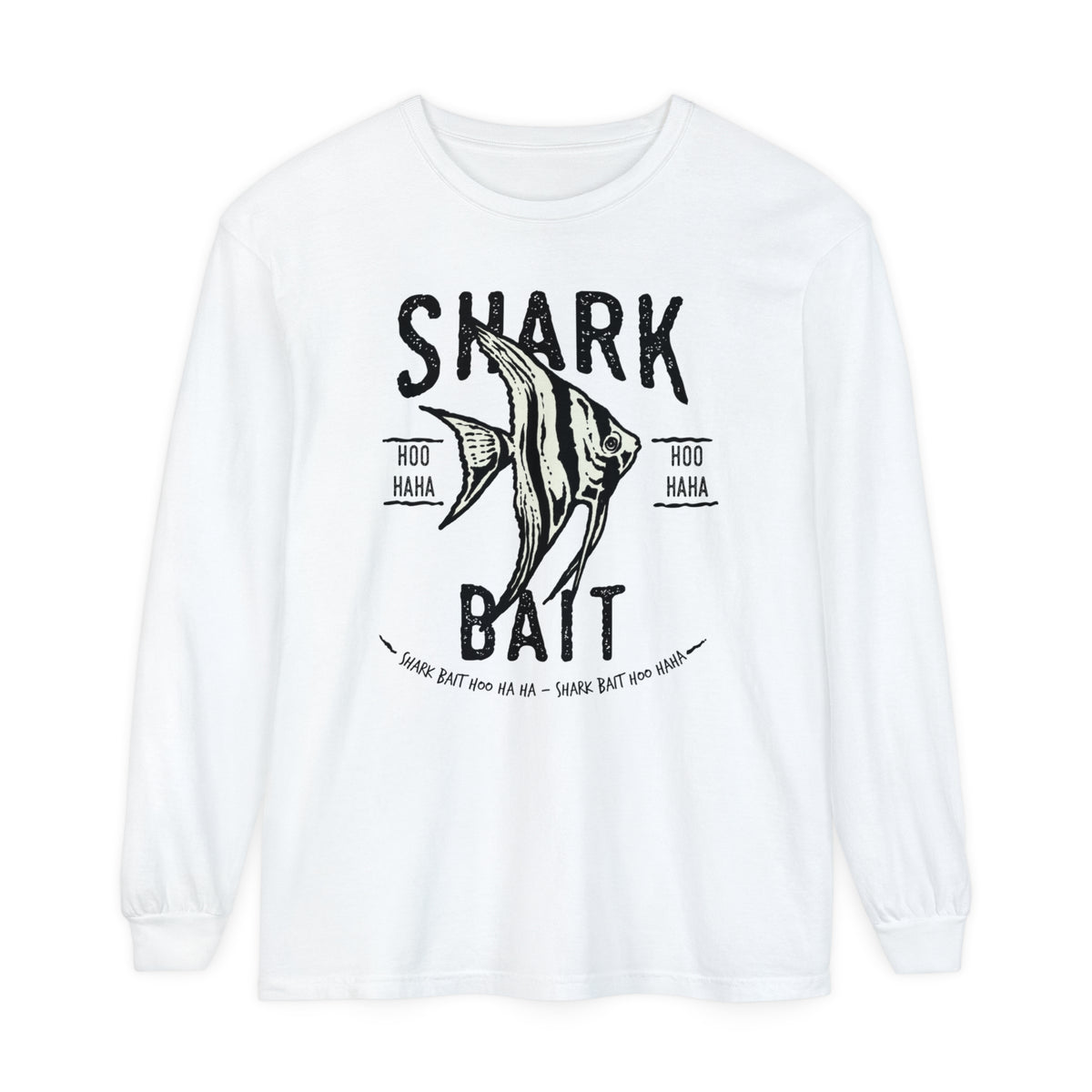 Shark Bait Hoo Haha Comfort Colors Unisex Garment-dyed Long Sleeve T-Shirt