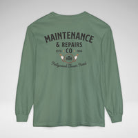 Hollywood Tower Hotel Maintenance & Repairs Comfort Colors Unisex Garment-dyed Long Sleeve T-Shirt