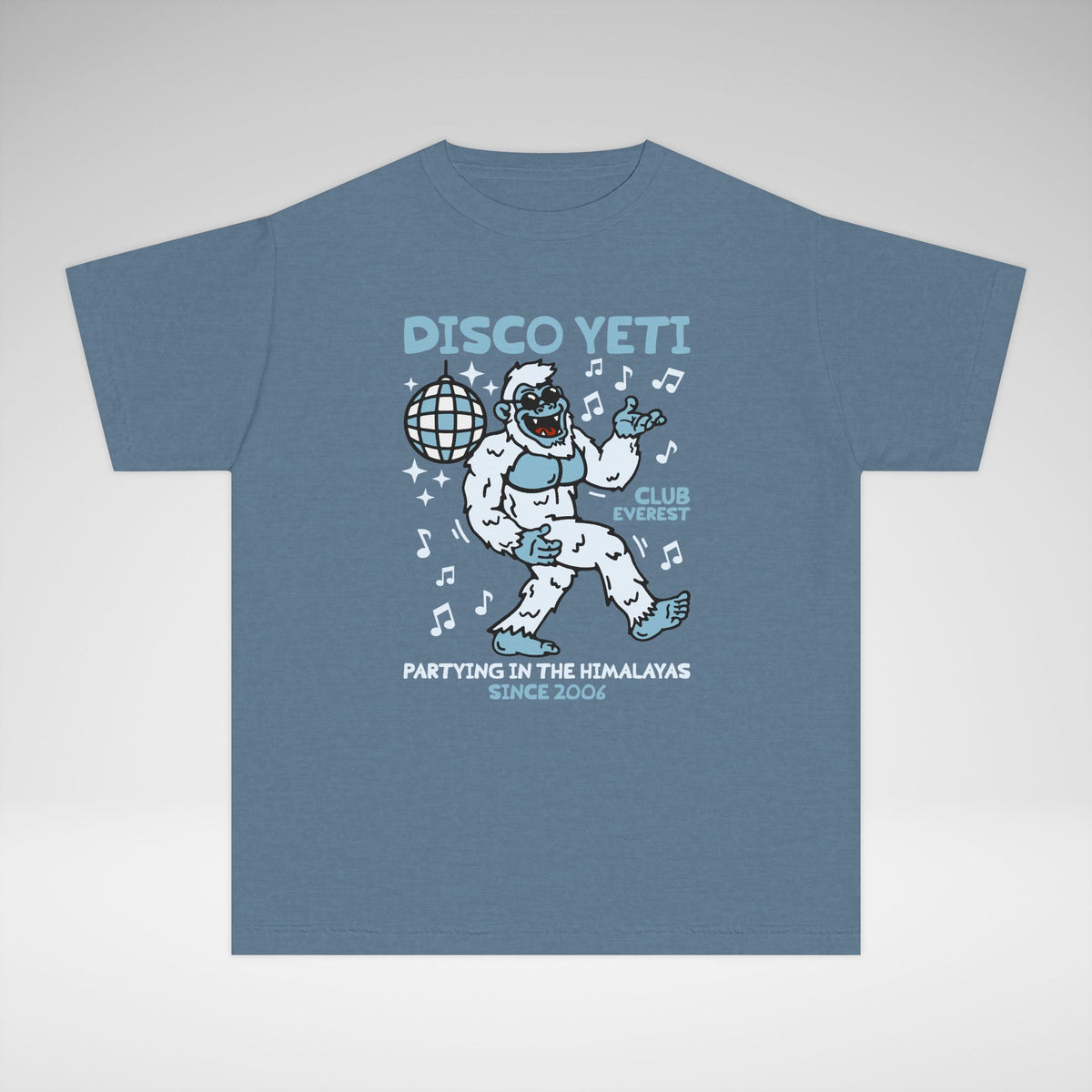 Disco Yeti Comfort Colors Youth Midweight Tee