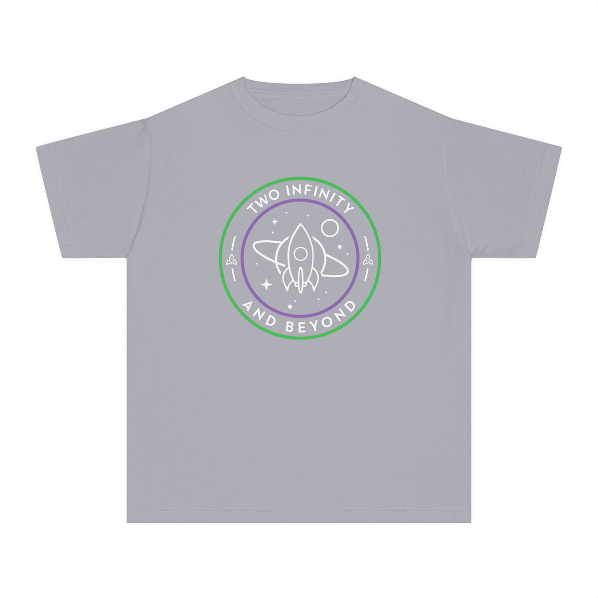 Two Infinity And Beyond Comfort Colors Youth Midweight Tee