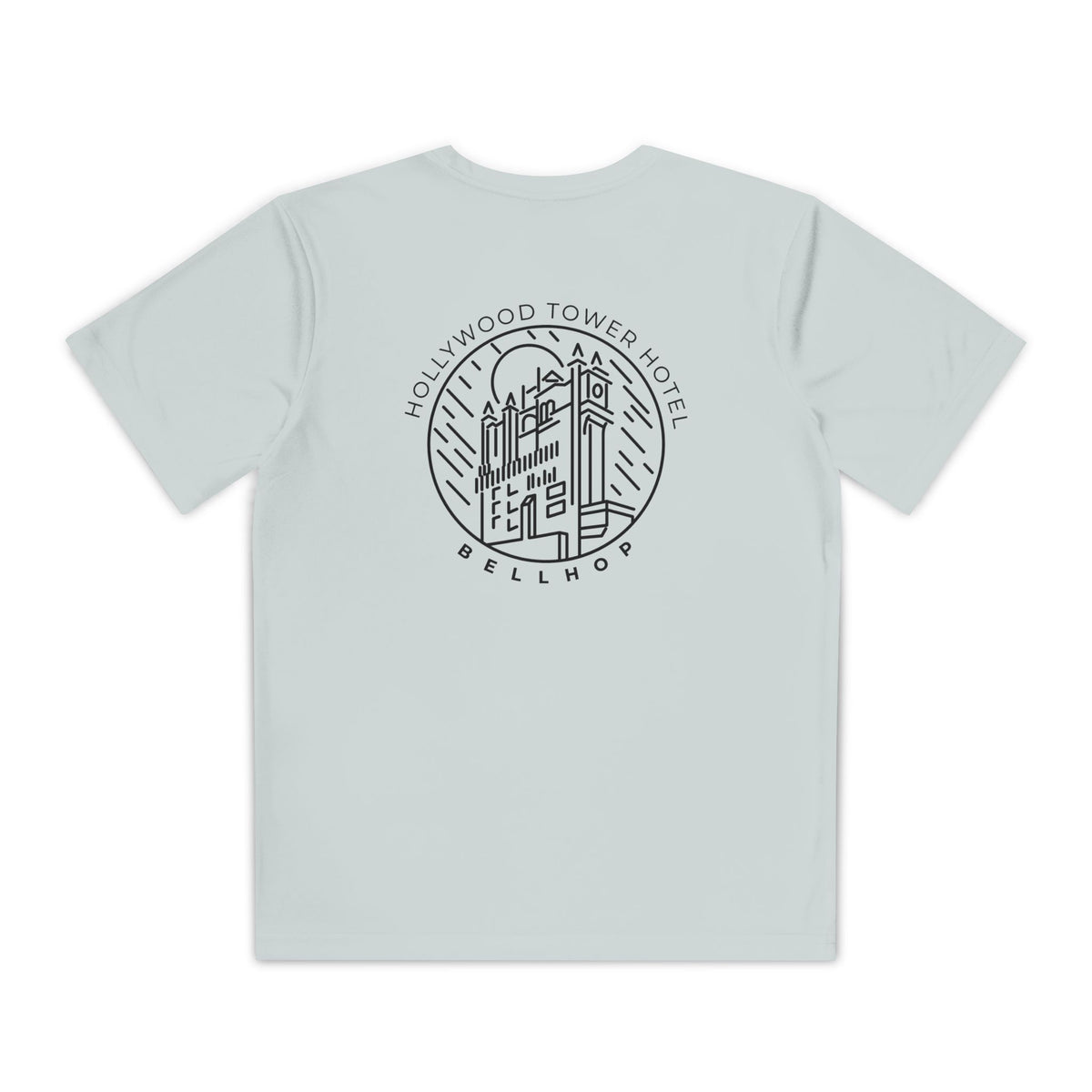 Hollywood Tower Hotel Moisture-Wicking Youth Tee — Disney Parks Ride Shirt