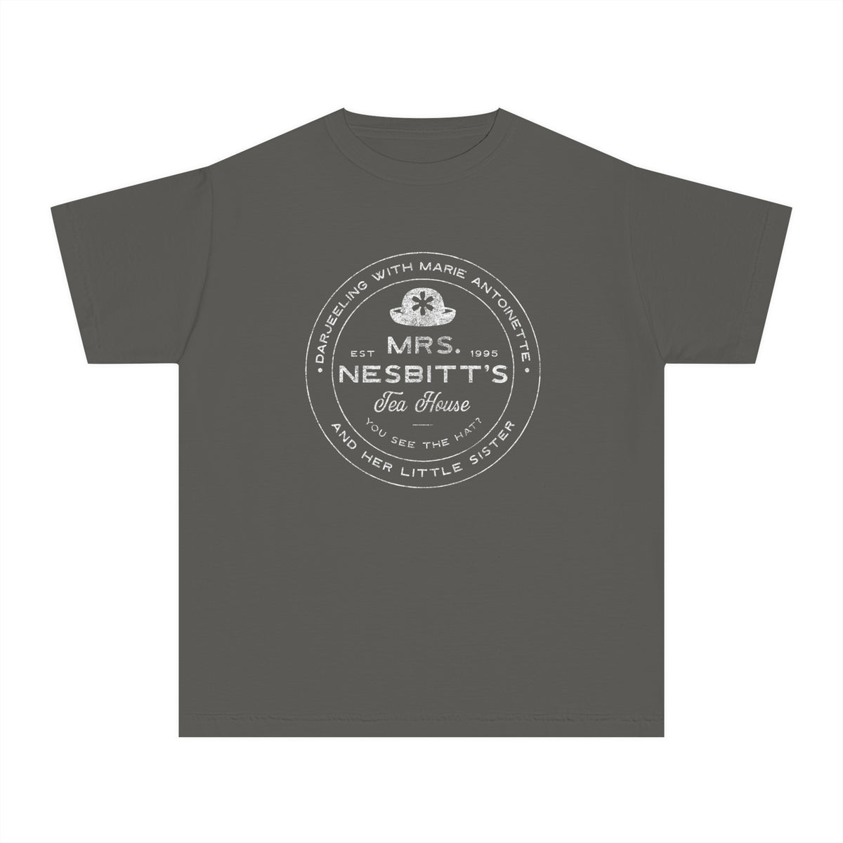 Mrs. Nesbitt’s Tea House Comfort Colors Youth Midweight Tee