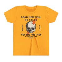 Dead Men Tell No Tales Bella Canvas Youth Short Sleeve Tee