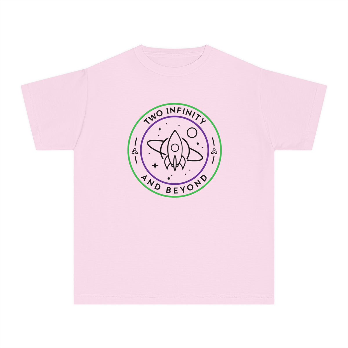 Two Infinity And Beyond Comfort Colors Youth Midweight Tee