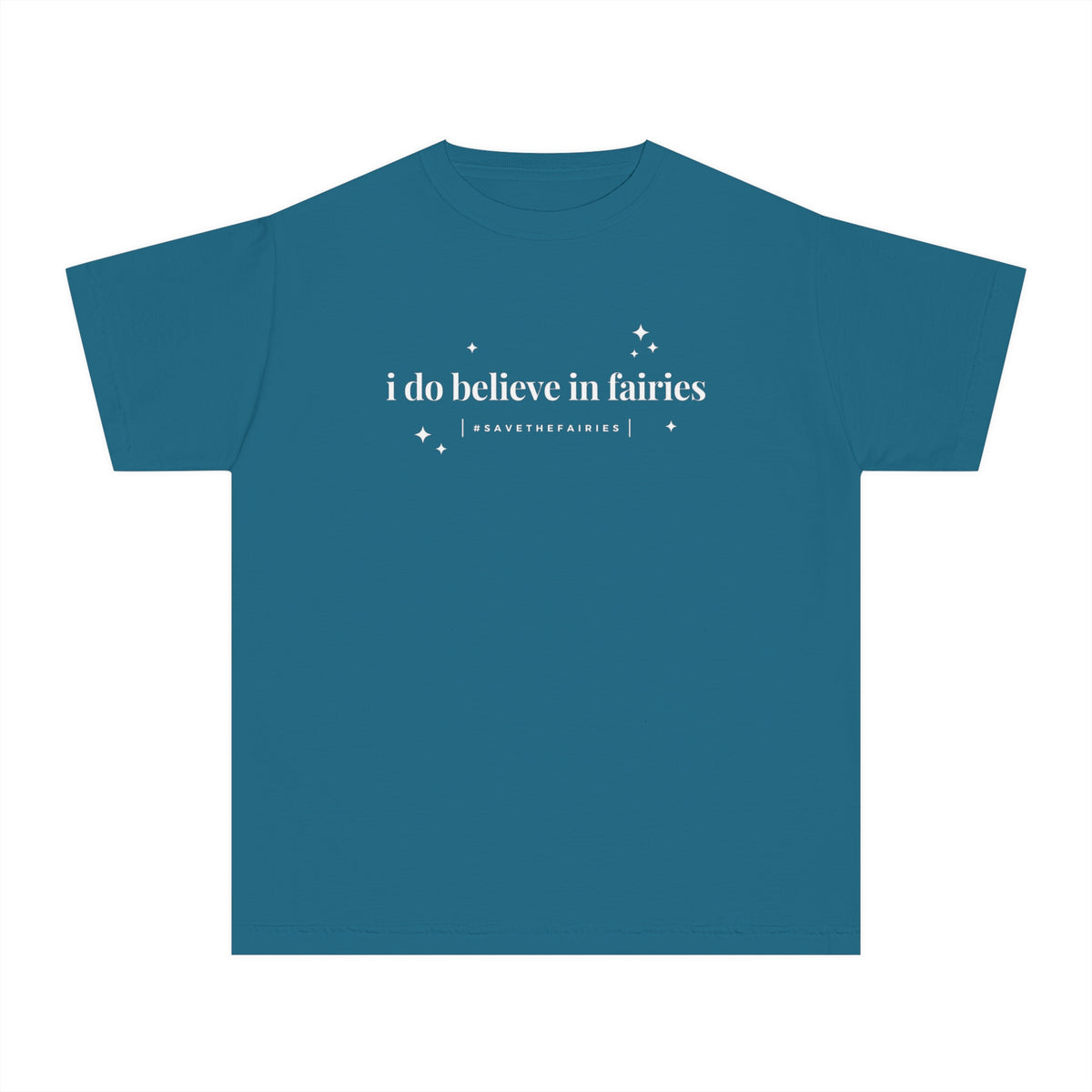 I Do Believe In Fairies Comfort Colors Youth Midweight Tee