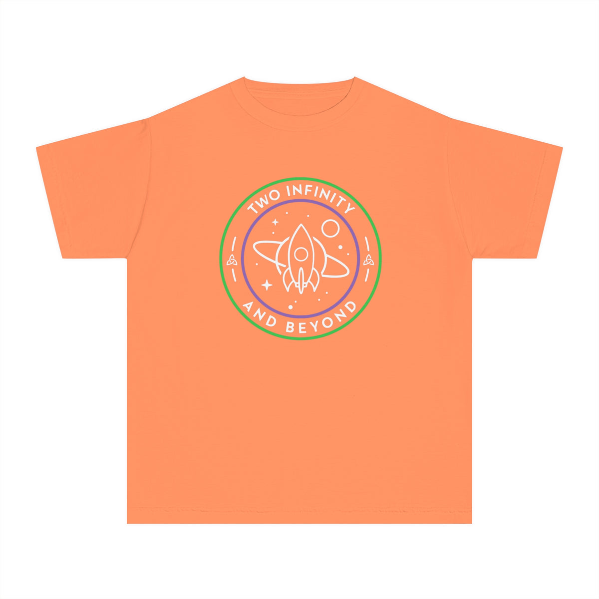 Two Infinity And Beyond Comfort Colors Youth Midweight Tee